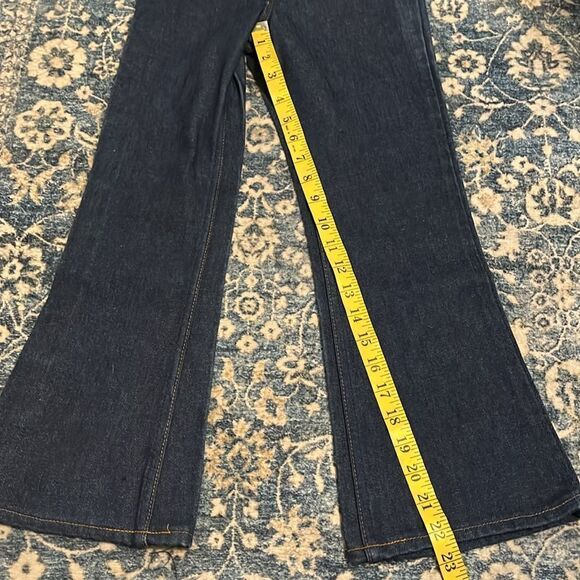 Vintage 1970’s Levi’s Orange Tab Kids’ size 8 Wide Leg Blue Denim Jeans - Picture 4 of 12